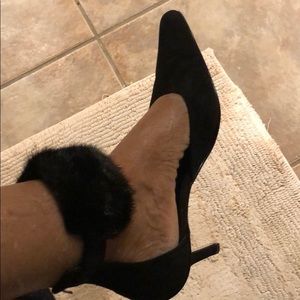 J’Renee Black Suede Pump
